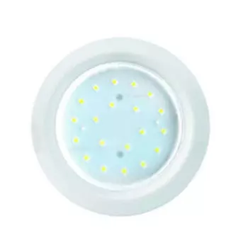 Светильник встраиваемый ECOLA без рефлектора, с подсветкой, GX53, 106х48 мм, матовый белый