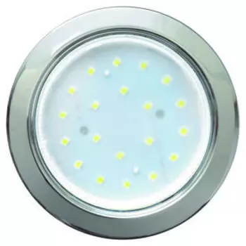 Светильник встраиваемый ECOLA без рефлектора, с подсветкой, GX53, 106х48 мм, хром