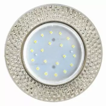 Светильник встраиваемый Ecola LD5319 Glass, GX53, подсветка, 40x123 мм