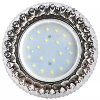 Светильник встраиваемый Ecola LD7009, GX53, с подсветкой, 40x125 мм