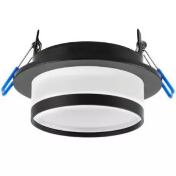 Светильник встраиваемый Ecola SP5372, GX53, 110х65 мм, черный матовый