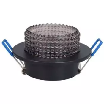 Светильник встраиваемый ЭРА DK109 BK/GR, GU5.3, MR16, черный/серый