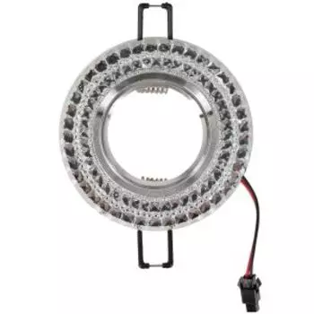 Светильник встраиваемый ЭРА dk LD3 c белой светодиодной панелью, GU5.3, прозрачный