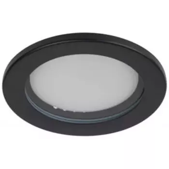 Светильник встраиваемый влагозащищенный ЭРА KL95, GX53, IP44, черный