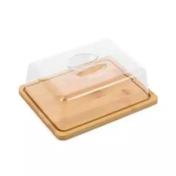 сырница MALLONY BAMBU 24 18 7,5 см, бамбук с крышкой пластик