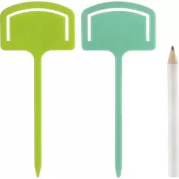 Таблички садовые с карандашом, 10 шт