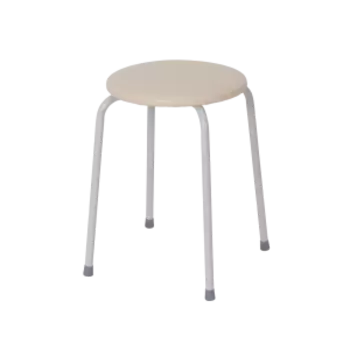 Табурет круглый Пенёк легкий 180, цвет сиденья ваниль