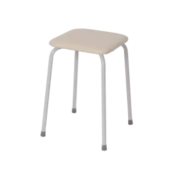 Табурет квадратный Пенёк легкий 184, цвет сиденья ваниль