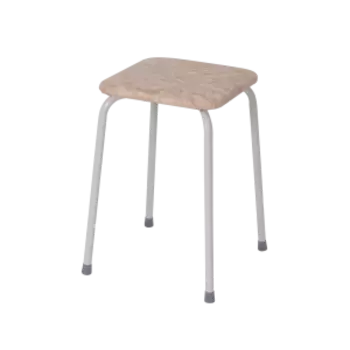 Табурет квадратный Пенёк легкий 184, цвет сиденья бежевый