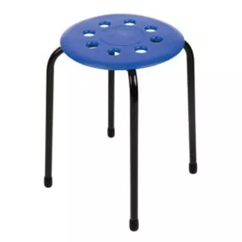 Табурет разборный Ника на 4 ножках, пластмассовый, синий