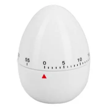 Таймер механический, пластик, белый