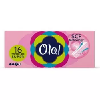 Тампоны Ola Super, Шелковистая поверхность, 16 шт