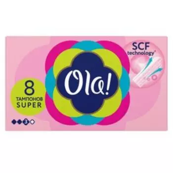 Тампоны Ola Super Шелковистая поверхность, 8 шт