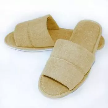 тапочки для сауны СТМ махровые, размер: 40-41, бежевый