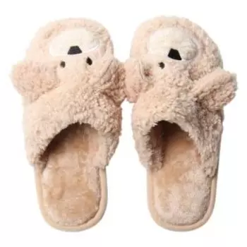 Тапочки домашние женские LoveLife 007, размер 40-41, бежевый, ЭВА/кор.флис, з/н