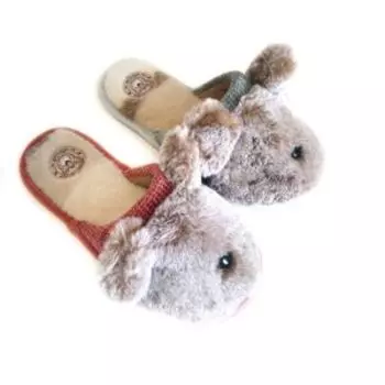 Тапочки домашние женские Lucky Land Джери, размер 36, текстиль, закрытый нос, в ассортименте