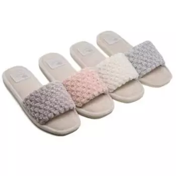 Тапочки домашние женские Lucky Land Тотти, размер 40, текстиль, в ассортименте