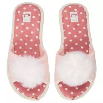 Тапочки домашние женские Пушок, размер 39, текстиль, в ассортименте