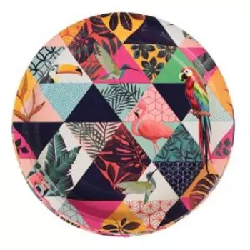 Тарелка бумажная EuroHouse, 6 шт, 230 мм, с рисунком