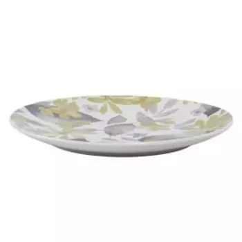 Тарелка десертная Domenik Blooming, 19 см, фарфор, зеленая