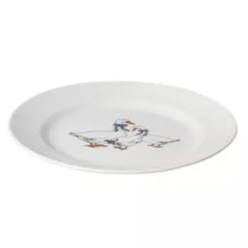 Тарелка десертная Гуси, 17.5 см, фарфор