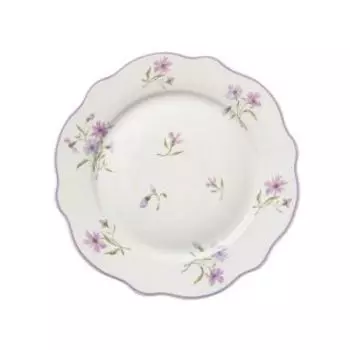 Тарелка десертная Home Queen Летние воспоминания цветы, 19.2 см, фарфор