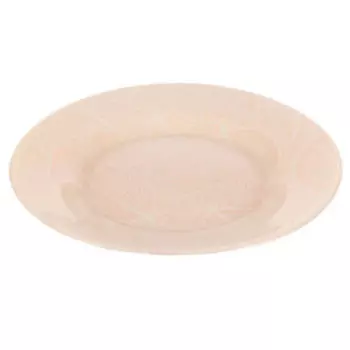 Тарелка десертная Leaves, 19.5 см, бежевый, стекло