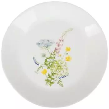 Тарелка десертная Летний букет, 19 см, опаловое стекло