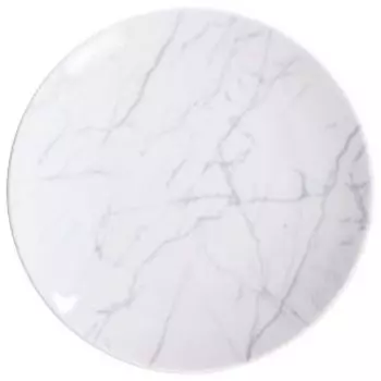 Тарелка десертная Мрамор серый, 17.5 см, фарфор