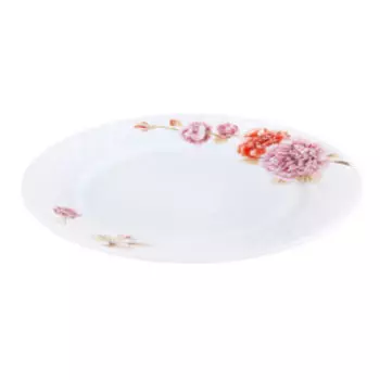 Тарелка десертная Пион, 18 см, стекло