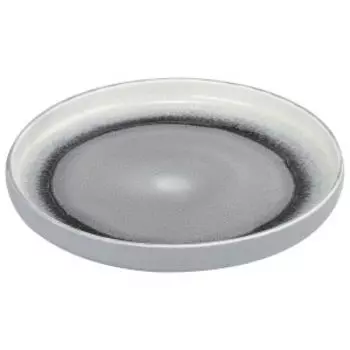Тарелка десертная Серый меланж, 18.5 см, фарфор
