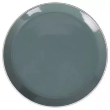 Тарелка десертная White and green, 20 см, керамика