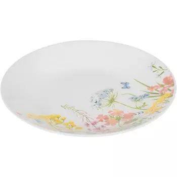 Тарелка глубокая Летний букет, 21.7 см, опаловое стекло