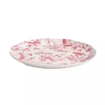 Тарелка обеденная Crystar Botanica, 24 см, фарфор, бордо