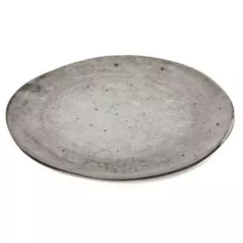 Тарелка обеденная Domenik Stone, 26 см, керамика, серый