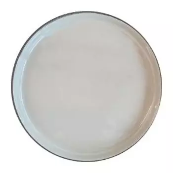 Тарелка обеденная Esprado Justo, 26.6 см, керамика, черный/бежевый