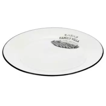 Тарелка обеденная Family villa, 23 см, керамика