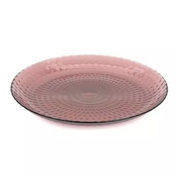 Тарелка обеденная Идиллия Лилак, 25 см, стекло