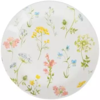 Тарелка обеденная Летний букет, 25.4 см, опаловое стекло