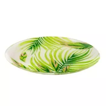 тарелка обеденная LUMINARC Сrazyfolia white 26 см, стекло