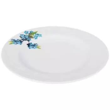 Тарелка обеденная Незабудка, 24 см, фарфор
