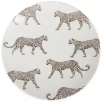 тарелка обеденная Сафари леопард 24 см, фарфор