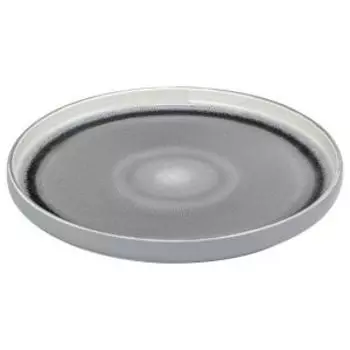 Тарелка обеденная Серый меланж, 25.5 см, фарфор