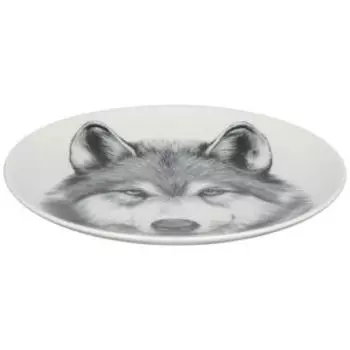 Тарелка обеденная Волк, 24 см, фарфор