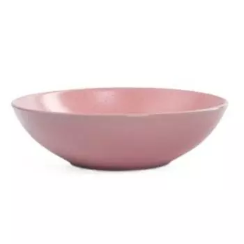 Тарелка суповая Domenik Drops Розовый, 18.6 см, керамика