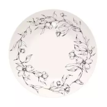 Тарелка суповая Domenik Peonia, 21 см, фарфор