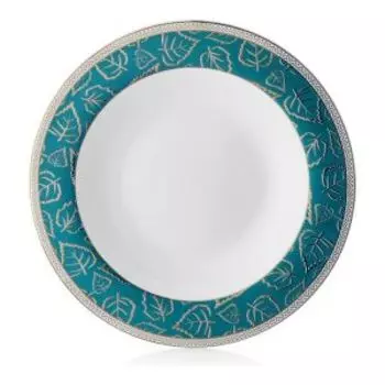 Тарелка суповая Golden Leaves, 22 см, фарфор