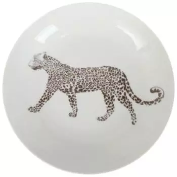 тарелка суповая Сафафри леопард 20,5 см, фарфор