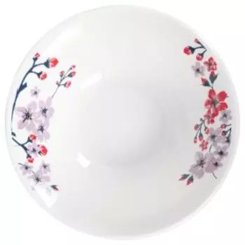 Тарелка суповая Ветка сакуры, 15.5 см, фарфор
