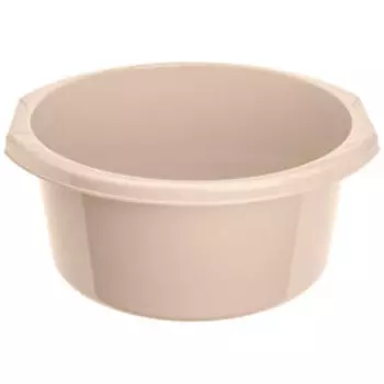 таз БЫТПЛАСТ Диана, диаметр 340мм, 11 л бежевый